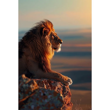 Painting Canvas of Lion